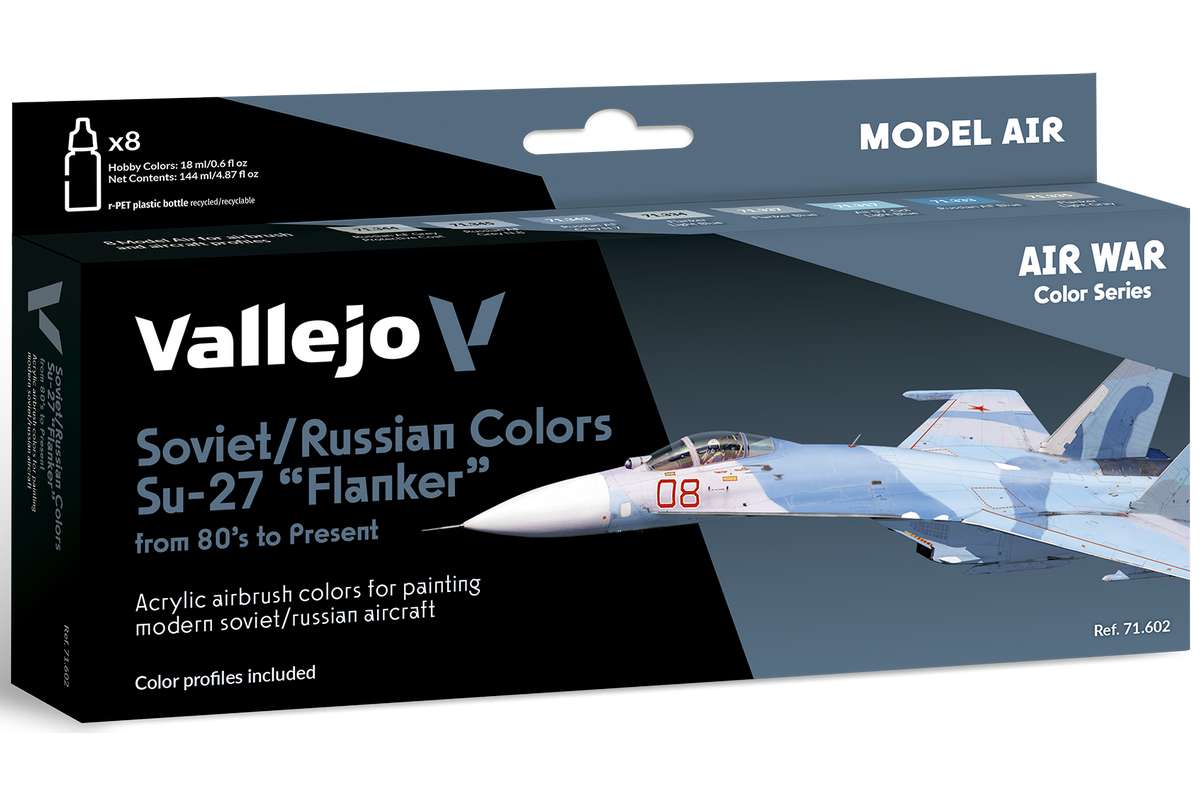 Soviet/Russian colors Su-27 'Flanker' 8x18ml